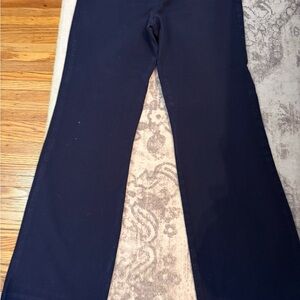 Classic Navy Wide-Leg Pants